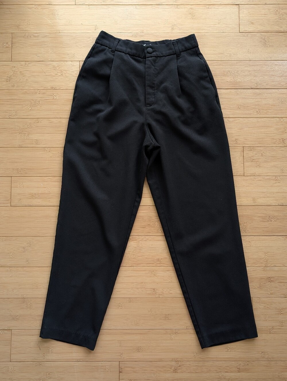 Zara Black High Rise Tapered Dress Pants
